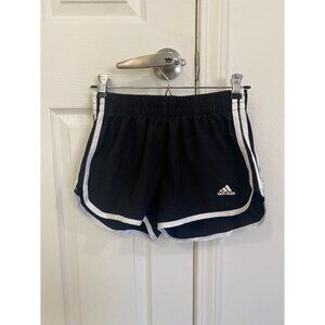 🖤 Adidas Black & White Trim Running Shorts – Women’s XS
